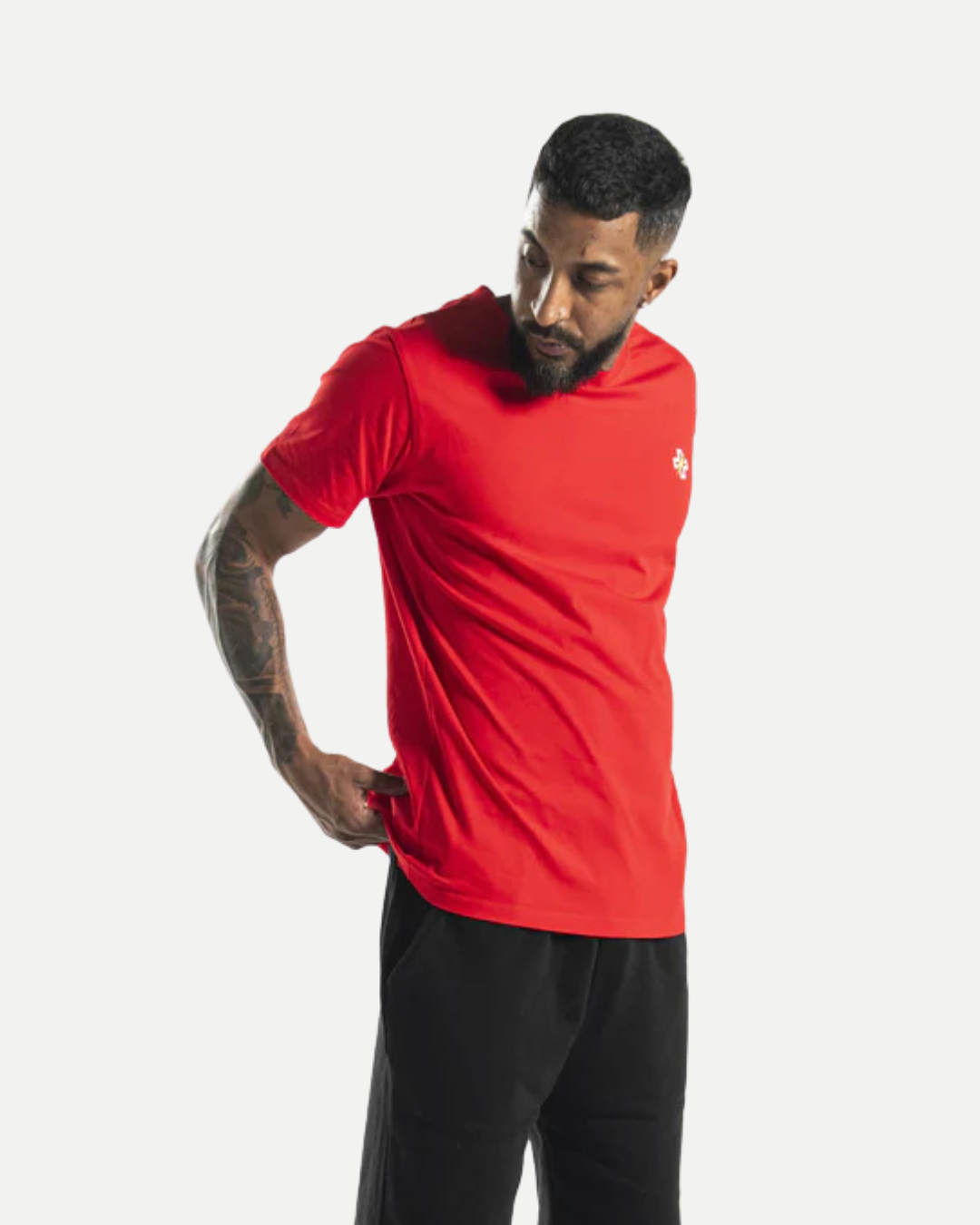 PSTVNRG T-Shirt in red, right side view